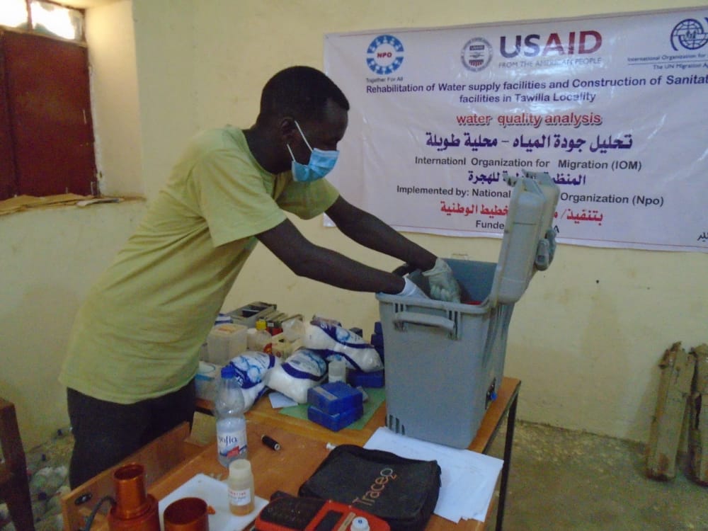 Water quality analysis in Tawilla Locality